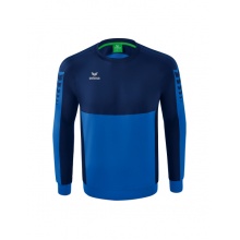 Erima Sport Long Sleeve Six Wings Sweatshirt (Cotton blend, functional) royal blue/navy blue Boys